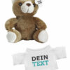 Personalisierter Plüsch Teddybär - Kuscheltier mit Text Bestickung