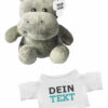 Personalisiertes Plüsch Hippo - Kuscheltier mit Text Bestickung