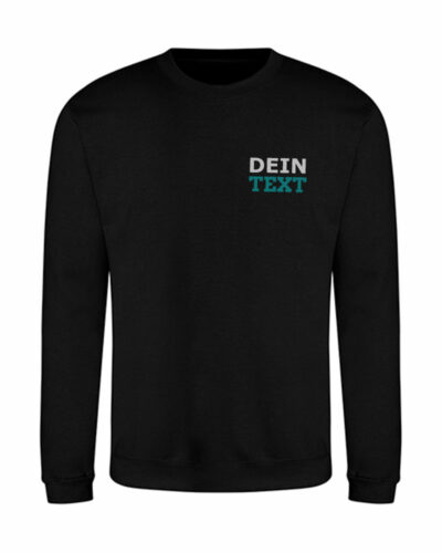Personalisiertes Sweatshirt mit Text Bestickung