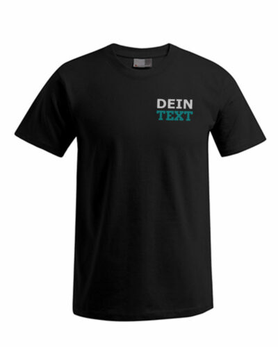 Personalisiertes Premium T-Shirt mit Text Bestickung