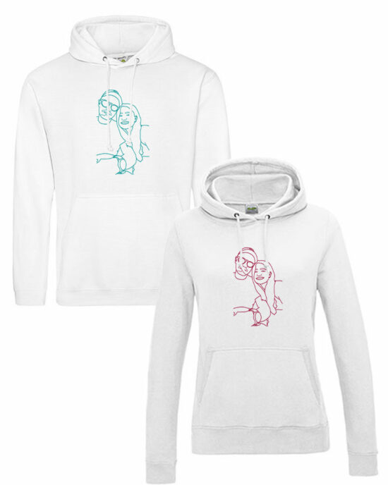 Personalisierte Hoodies Couple