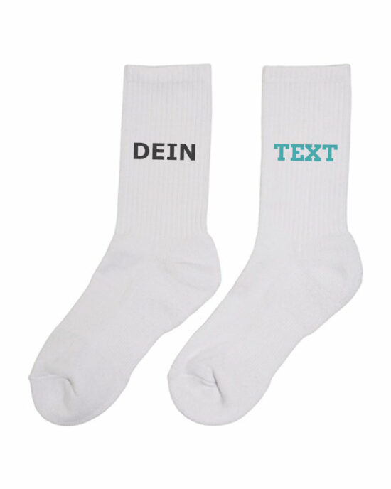Personalisierte Socken mit Initialen Name bestickt