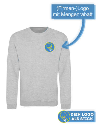 Personalisiertes Sweatshirt mit Logo Bestickung