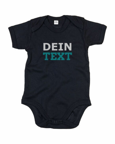 Personalisierter Baby Body mit Text Bestickung