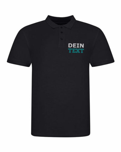 Personalisiertes Polo Shirt mit Text Bestickung