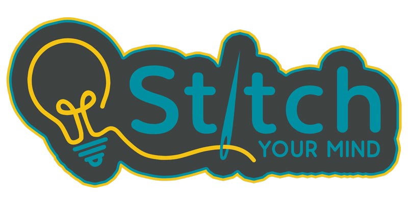 Stitch Your Mind Logo Bestickt davor