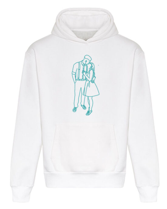 Personalisierter Oversized Hoodie mit Foto Bestickung