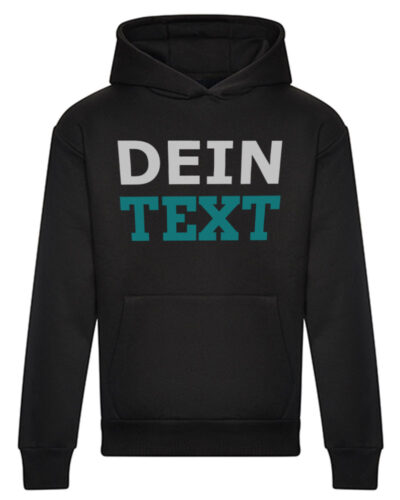 Personalisierter Oversized Hoodie mit Text Bestickung