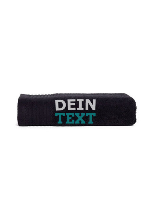 Personalisiertes Handtuch mit Text Bestickung